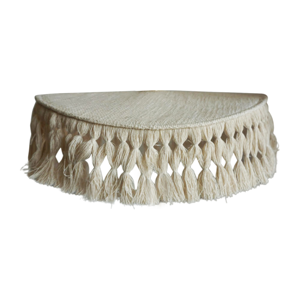 Abat-jour en coton naturel pour suspension - Crème