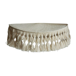 Abat-jour en coton naturel pour suspension - Crème