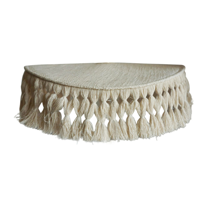 Abat-jour en coton naturel pour suspension - Crème