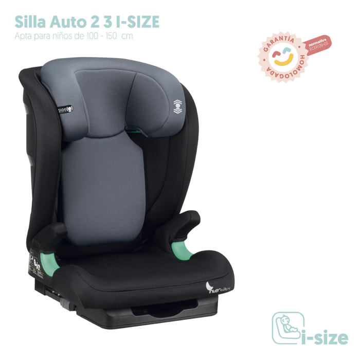 Silla Auto 2-3 I-SIZE JUNO Gris