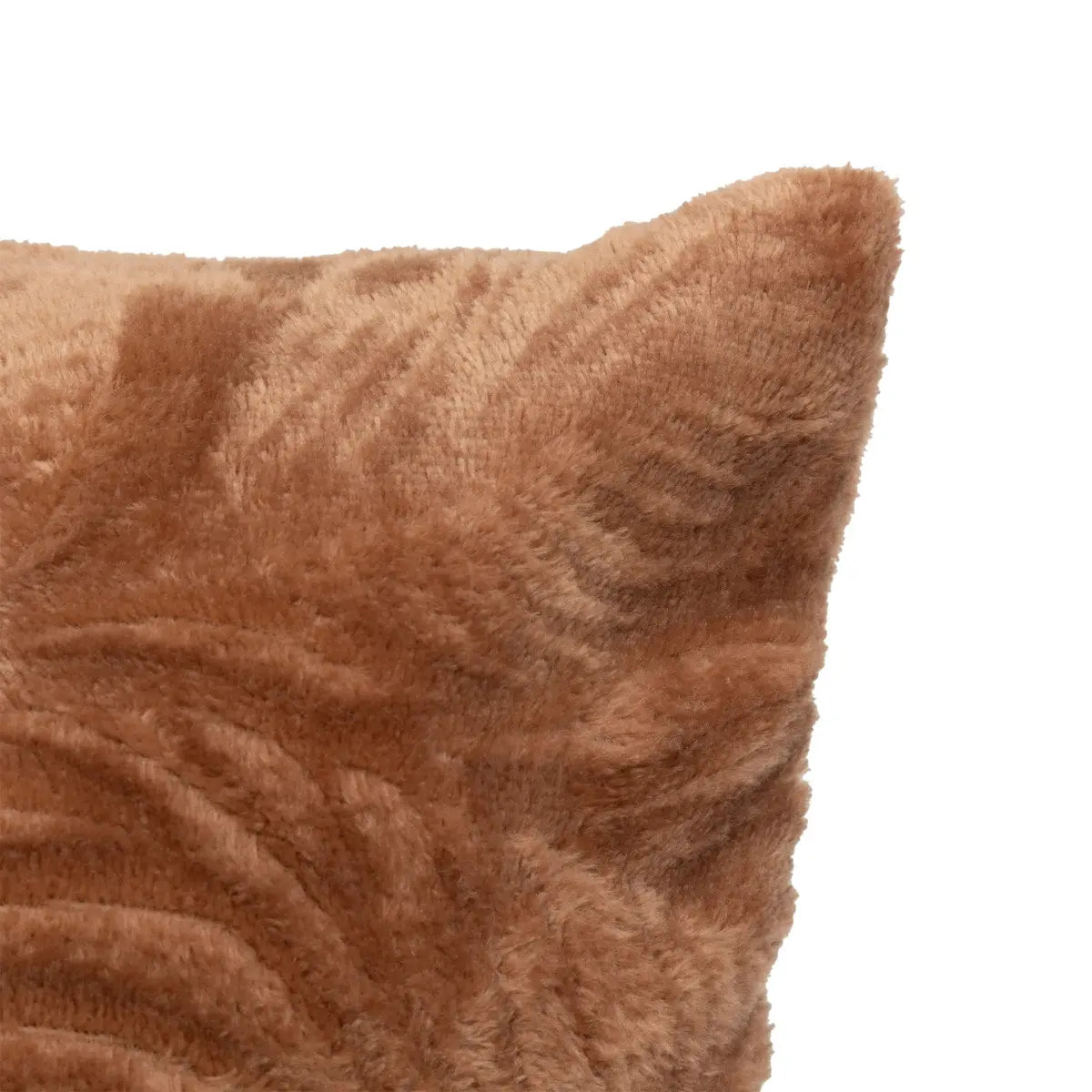 Coussin flanelle Ryo rose terracotta 40x40cm