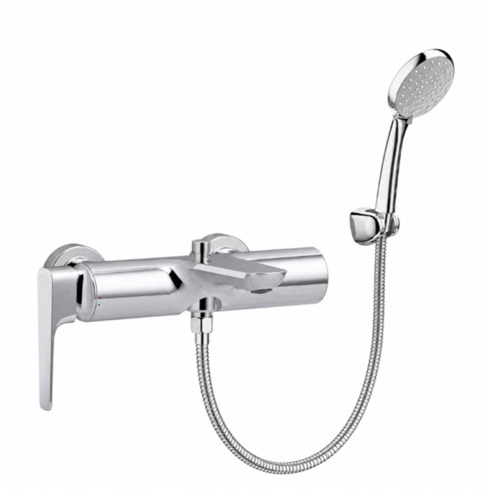 Mitigeur baignoire mécanique Aleo + avec douchette et flexible
