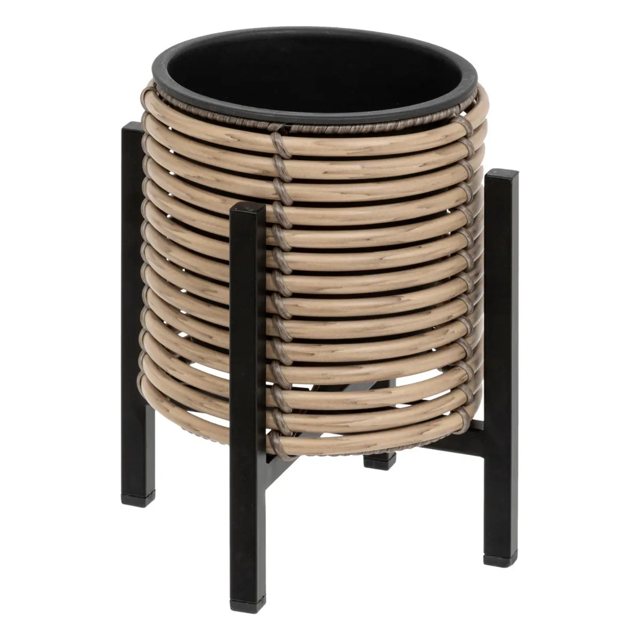 Set de 3 pots sur pied "Cam" D17/25/36cm beige