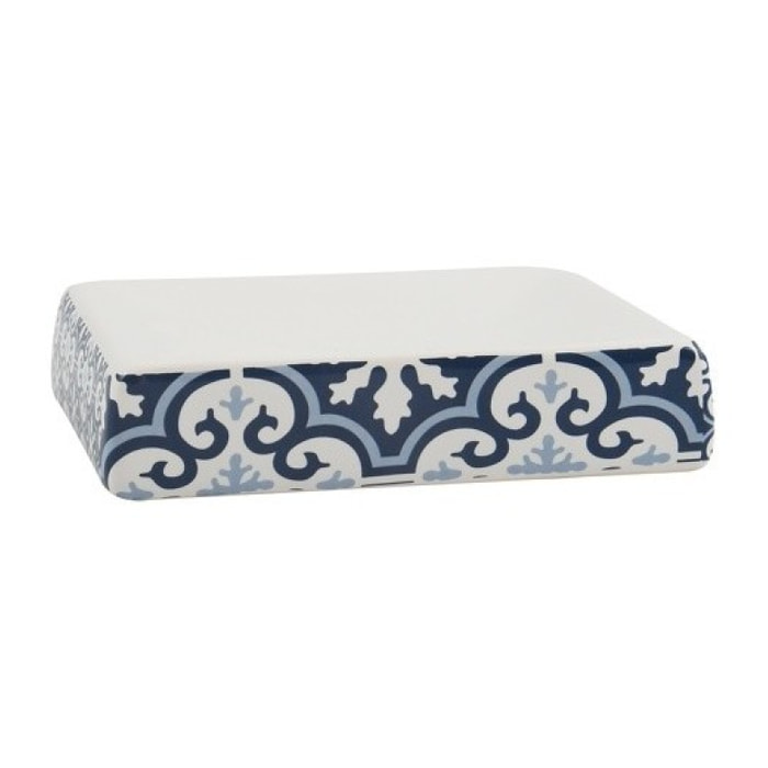 Porte Savon Céramique AMADORA Bleu & Blanc MSV