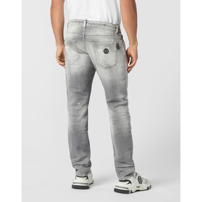 PHILIPP PLEIN Pantalones vaqueros Corte superrecto
