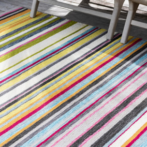 Tapis extérieur tissé kilim rectangle ELXE