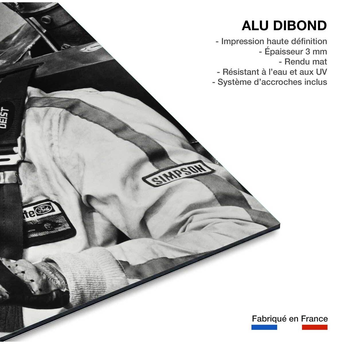 Photo célébrité Paul Newman Indianapolis Tableau alu Dibond