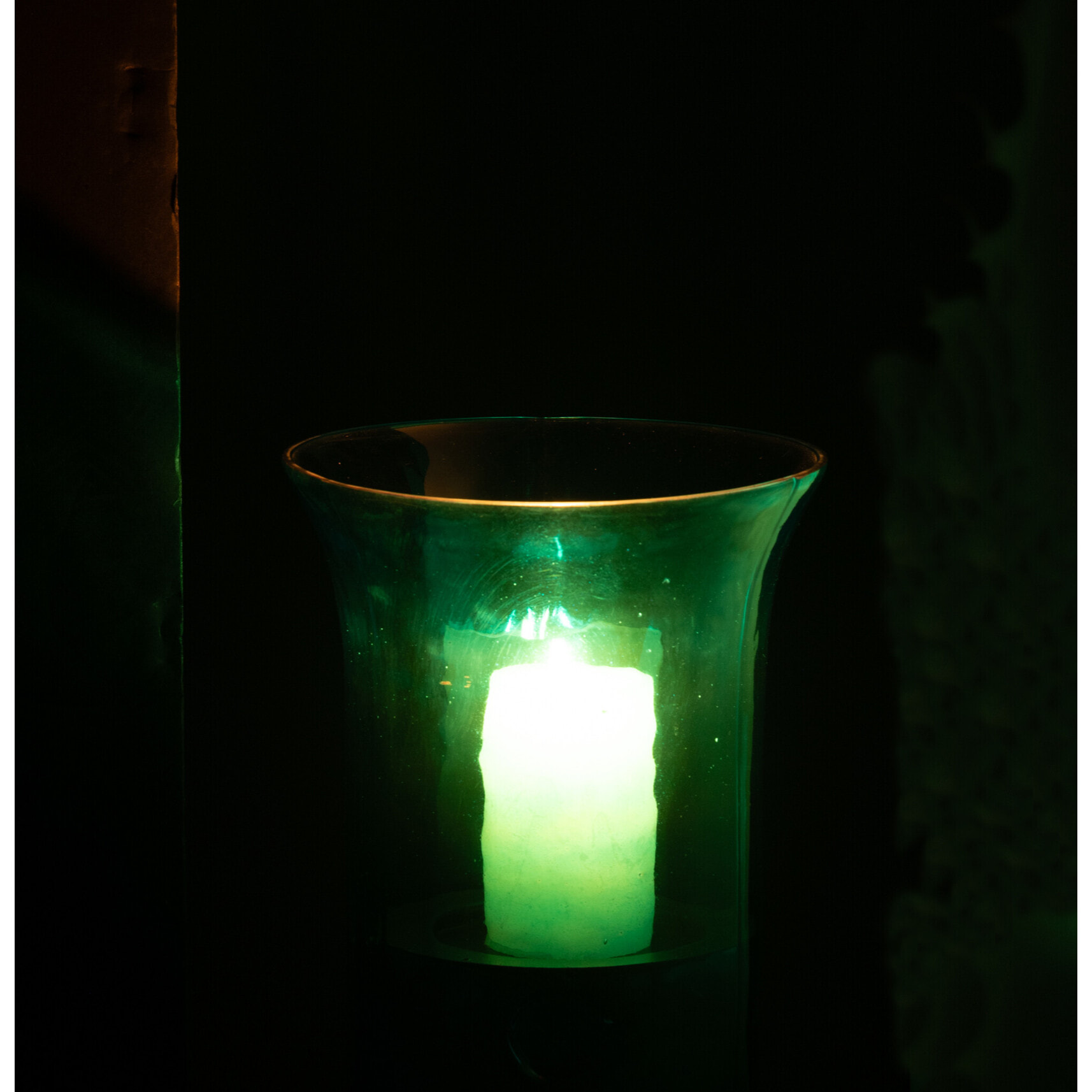 J-Line photophore - Tarifa - verre - azur - small