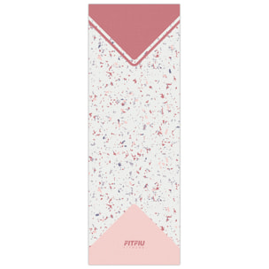 Kit de Yoga et Pilates ROSE 6 accessoires tapis anneau brique rouleau sangle