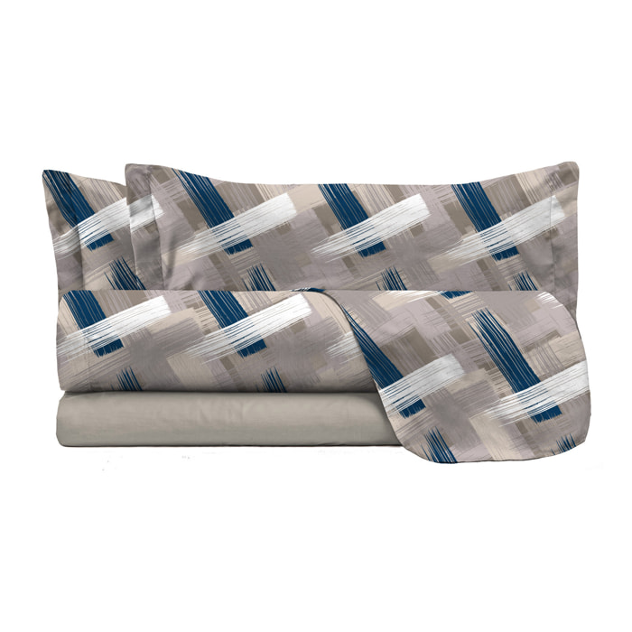 COMPLETO LETTO FANTASY, 100% Microfibra - PENNELLATE