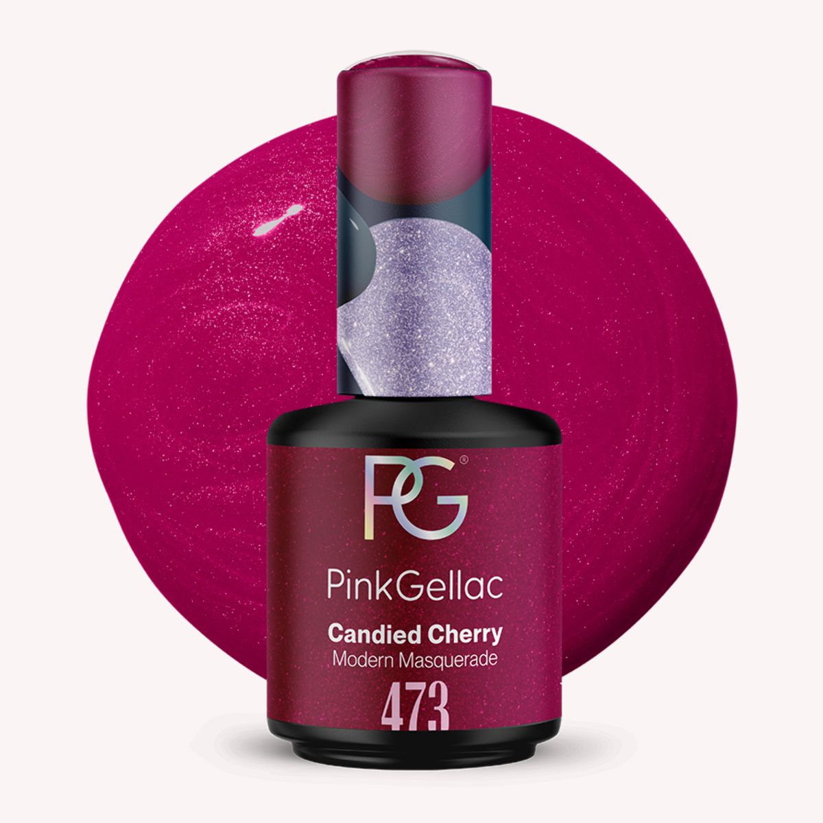 Vernis semi-permanent - 473 Canied Cherry - 15 ml