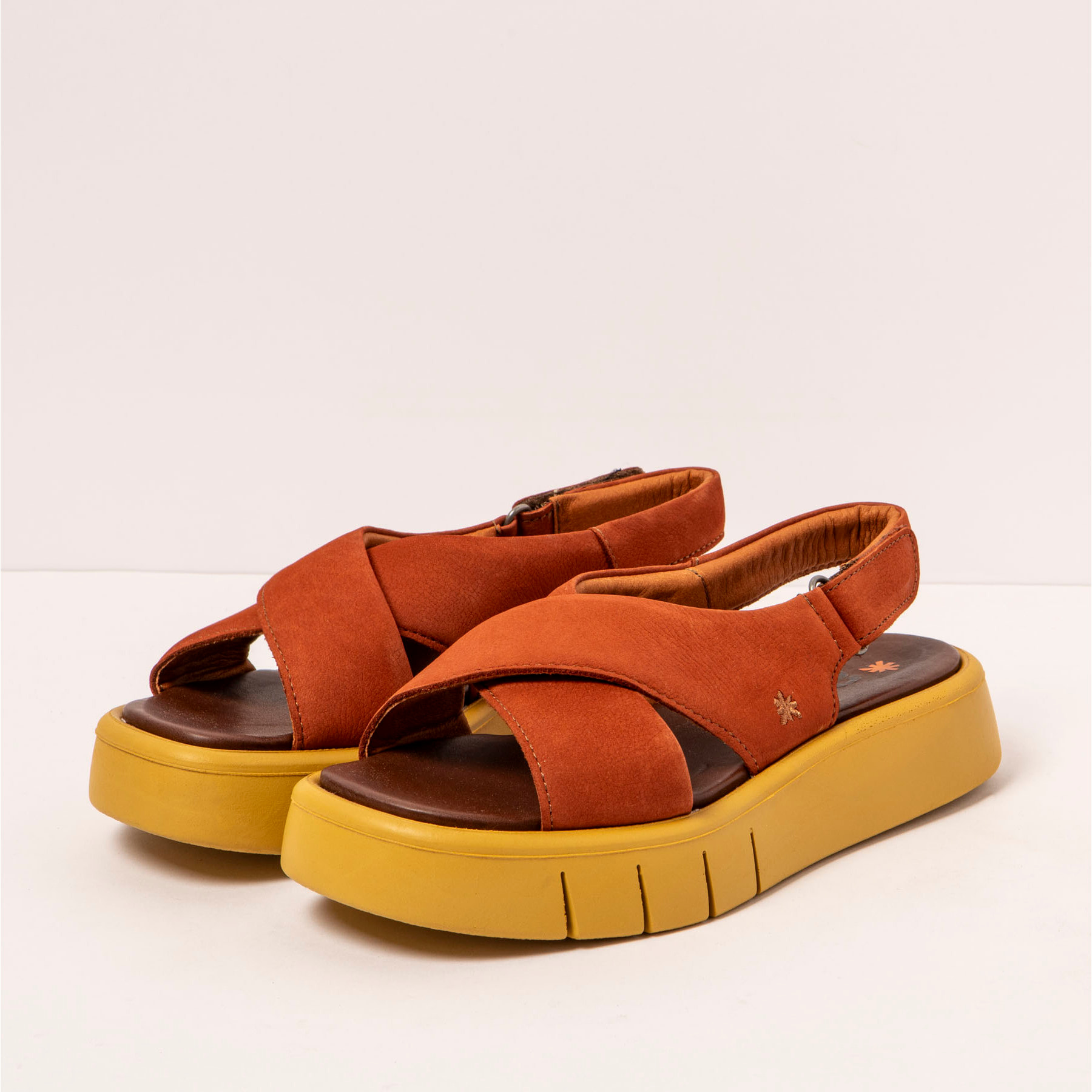 Sandalias 1855 NOBUCK DARK ORANGE/ MALAGA color Dark orange