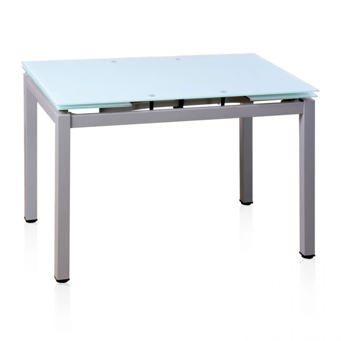 Mesa de cocina extensible Chef Gris - Blanco