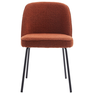 Lot de 2 chaises en tissu bouclé - OLDEN