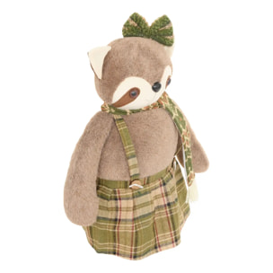 Raton laveur de Noël télescopique H. 65/105 cm