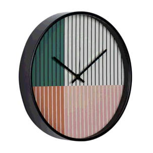 Reloj Pared Metal Blanco 40x4,5x40 Cm