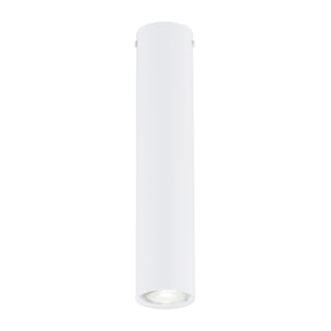 Faretto Tecno in acciaio bianco opaco