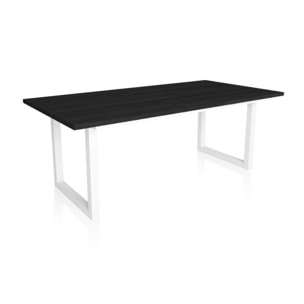 Mesa de comedor Altea 200 Negro Blanco
