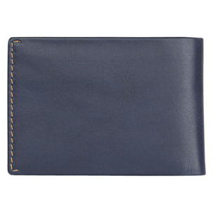 Cartera Hombre Piel Jaslen Lyon Azul Marino-Camel