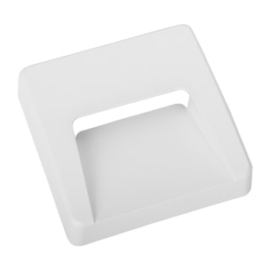 Forlight Aplique Ip65 Grove Opaque Square Led 2,6W 4000K Negro 89Lm