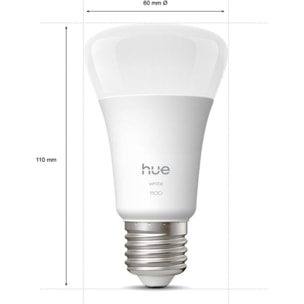 Ampoule LED connectée PHILIPS HUE E27 White 75W