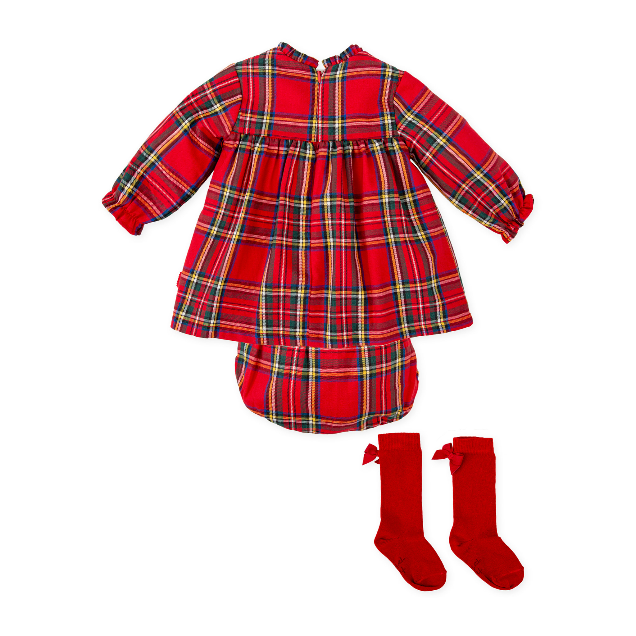 VESTIDO CON BRAGUITA Y CALCETINES - Rojo