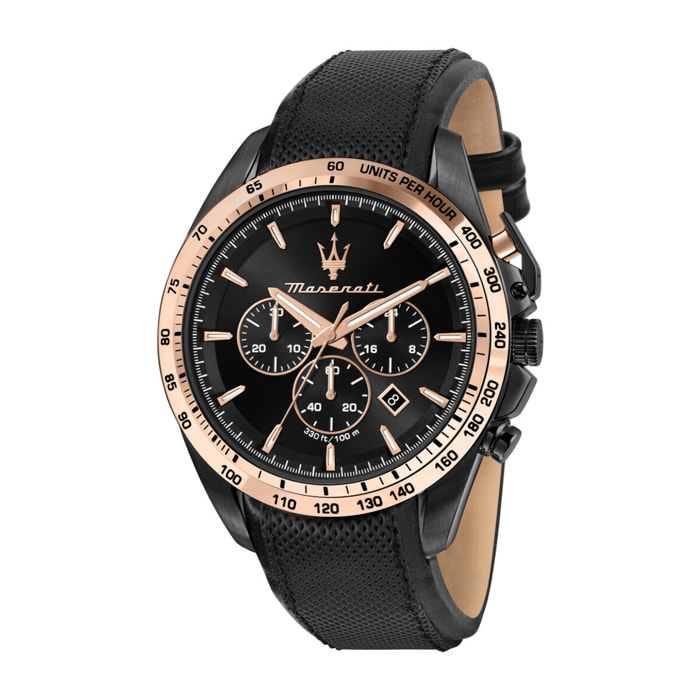 Reloj Maserati R8871612038 Hombre Analogico Cuarzo con Correa de Cuero