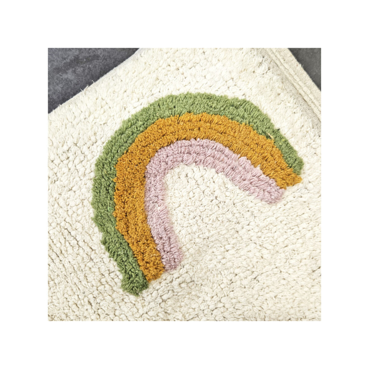Tapis enfant rectangulaire arc-en-ciel 90 x150cm - RAINBOW
