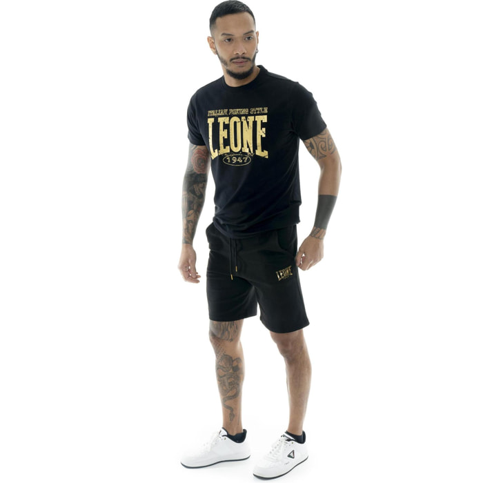Pantaloni da uomo in cotone non garzato Leone Stripe Gold