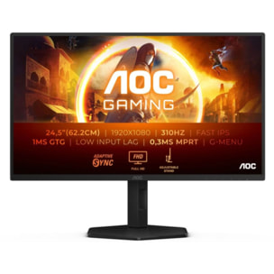 Ecran PC Gamer AOC AOC Gaming 25" Full HD 310Hz Fast IPS HDR10