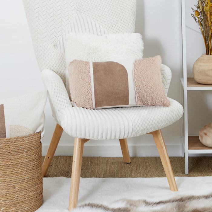 Coussin - HOME DECO FACTORY - Beige - Déhoussable