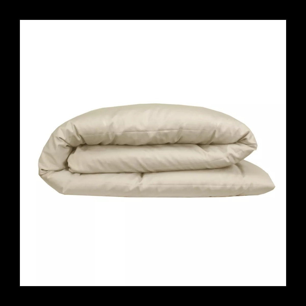 Housse de couette satin de coton 115 g/m² uni brun Ava uni camel