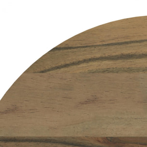Table basse ronde Kiara en bois et métal D60 cm