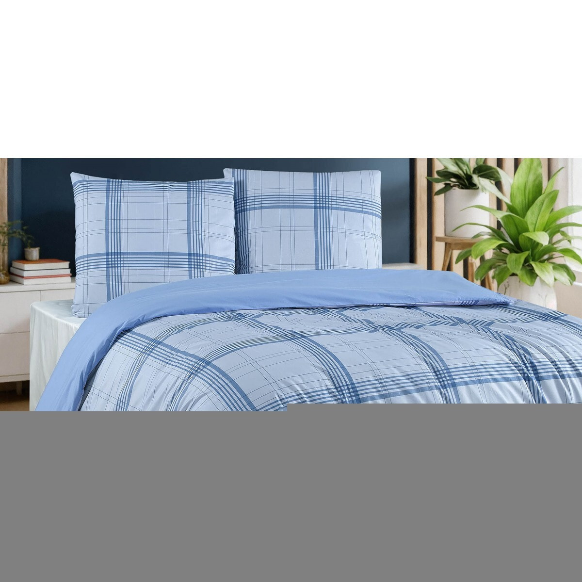 Parure housse de couette et taie(s) d'oreiller coton imprimé