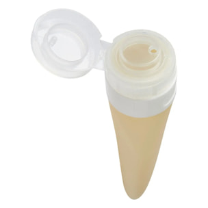 3 tubes en silicone avec trousse de rangement bleu 60ml