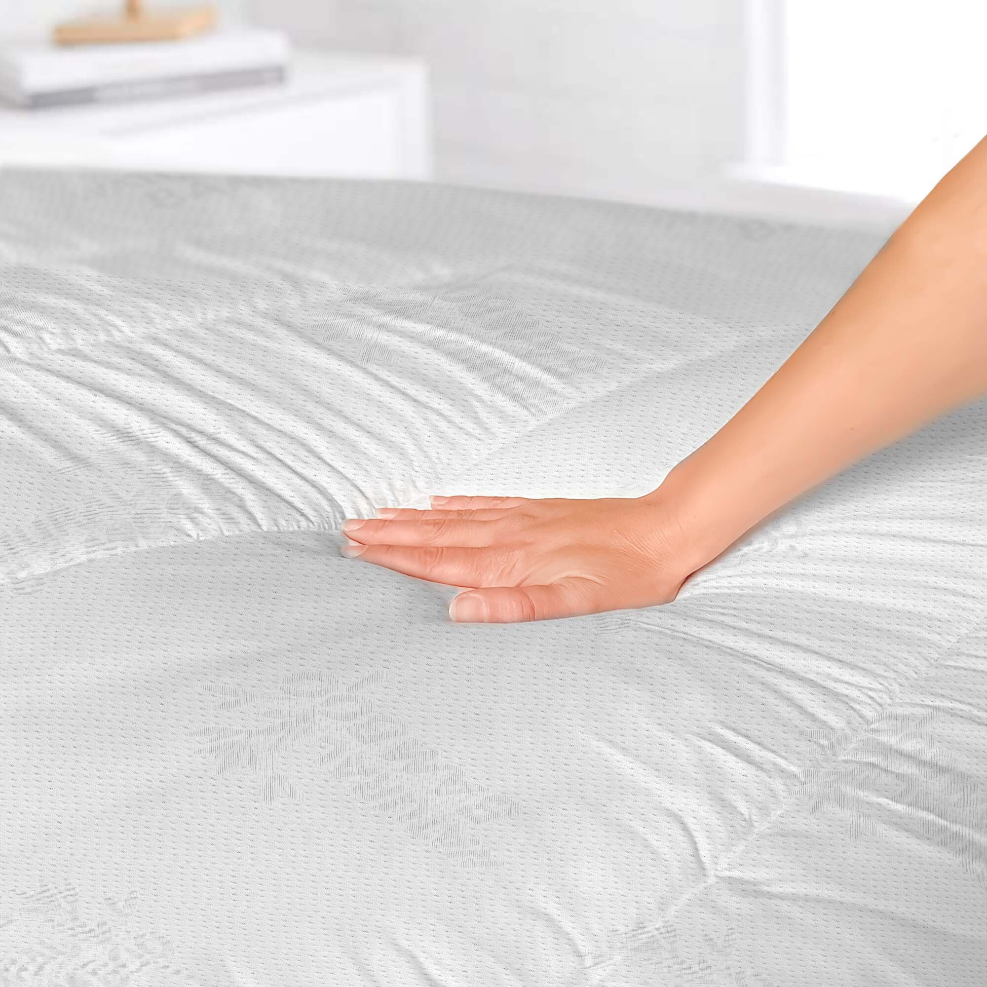 TOPPER TRAPUNTATO BAMBOO CON ELASTICI - Made in Italy