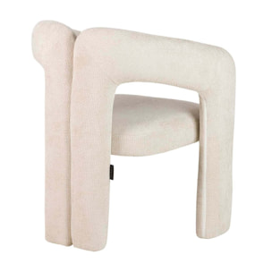 Silla Chenilla Beige Nova 66x61x76 Cm