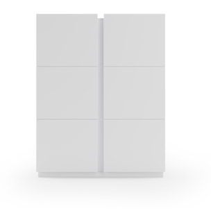 Zapatero Hessa melamina blanco 122x95x35 cm