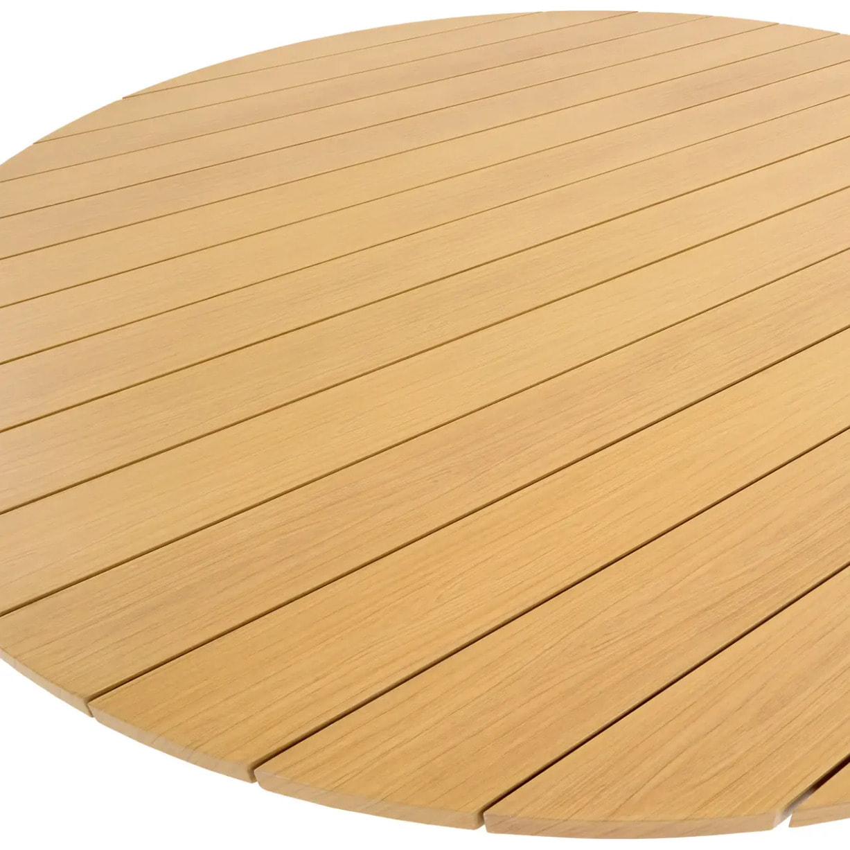 Table de jardin 12 places Oraclion marron ronde