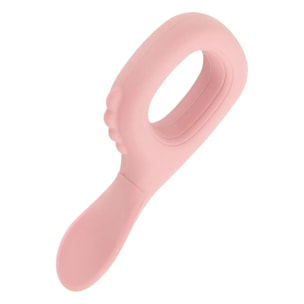 Set bavoir et cuillère Yum silicone rose
