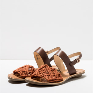 Sandalias S3126 MACRAME BROWN / DAPHNI color Brown