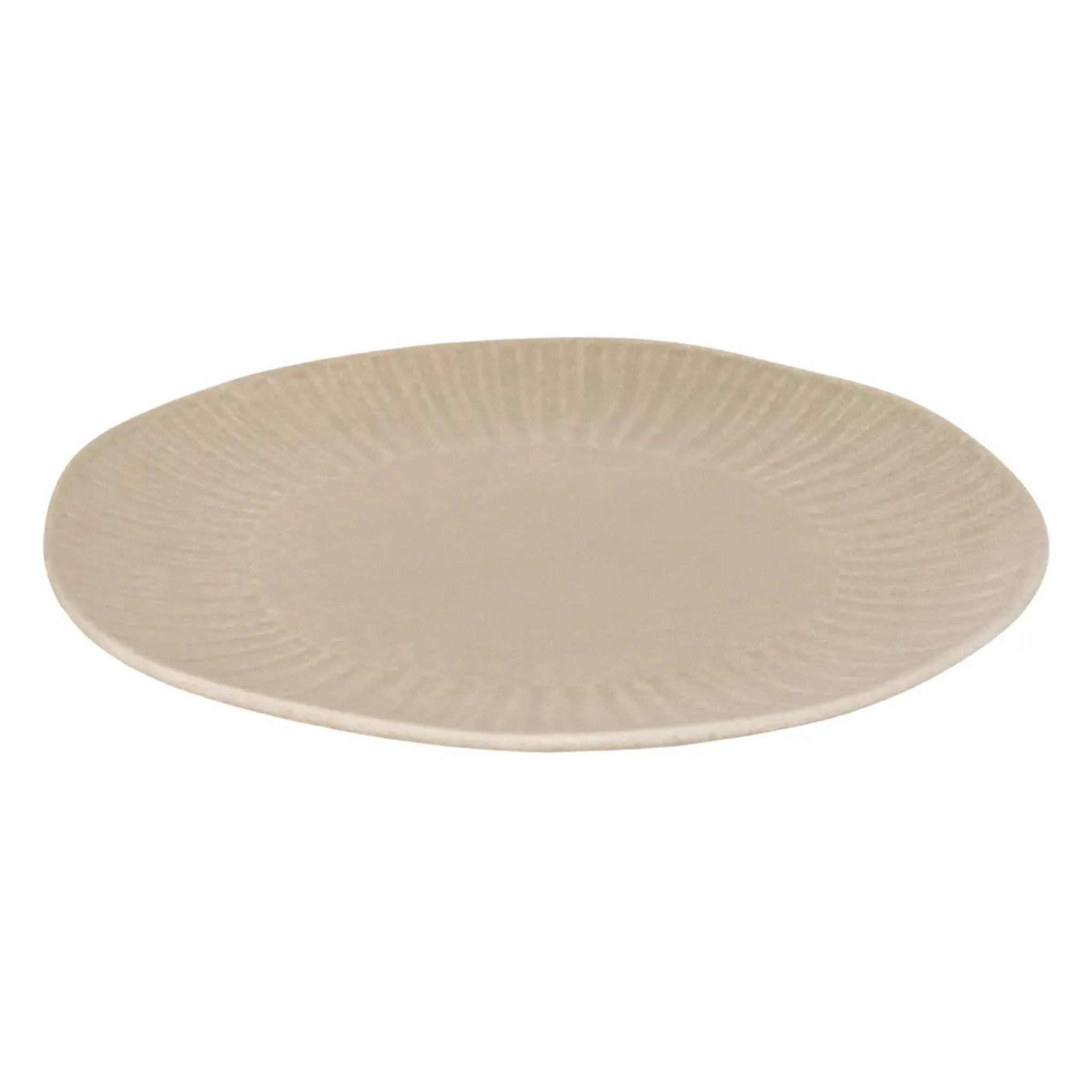 Assiette de présentation Nyero ronde D.32cm beige