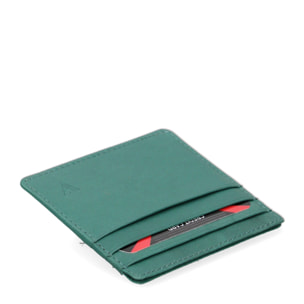 Porta carte da uomo In Vera pelle Made in Italy 10x8,5x0,5 cm