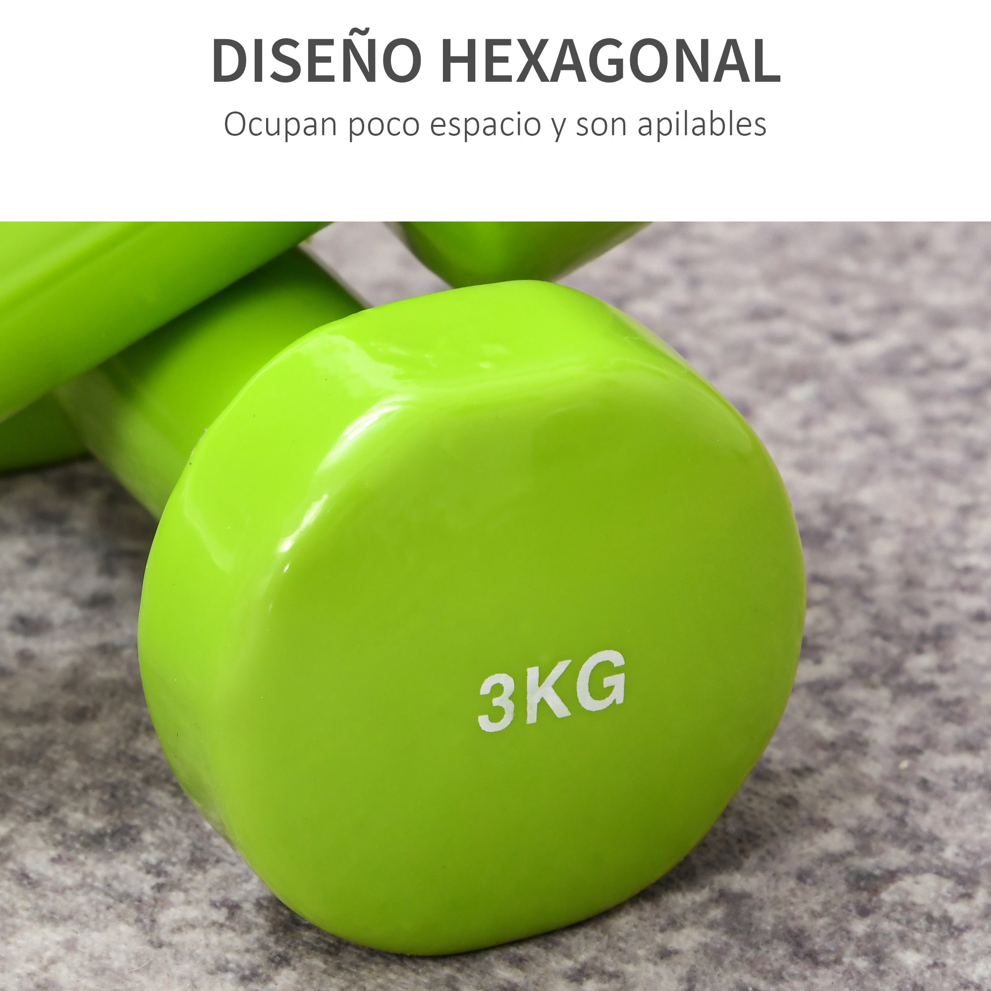 Juego de 8 Mancuernas 4 Pares 4 kg 3 kg 2 kg 1 kg Acero Ejercicio Gimnasio Casa