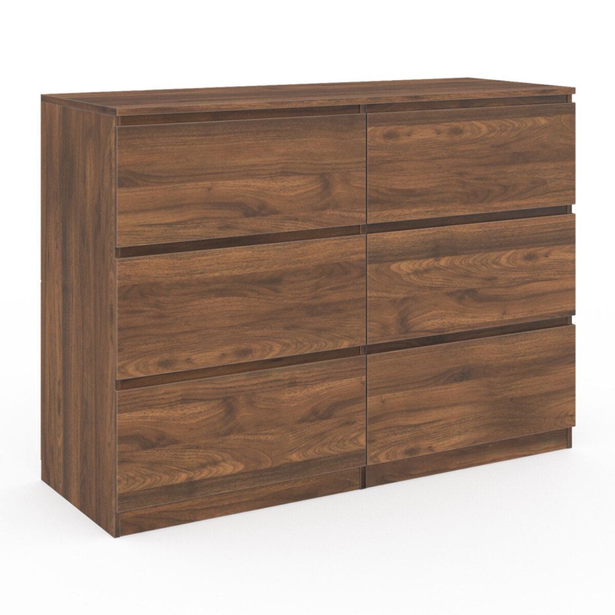 Commode 6 tiroirs Tomi - Bois noyer