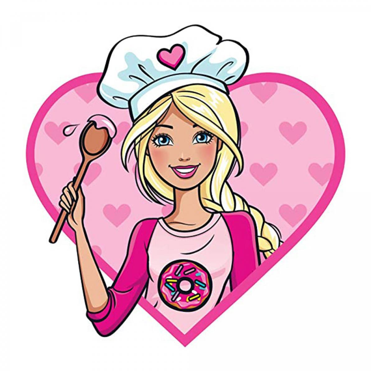 Barbie Chef Giacca E Cappello Costume Bambina