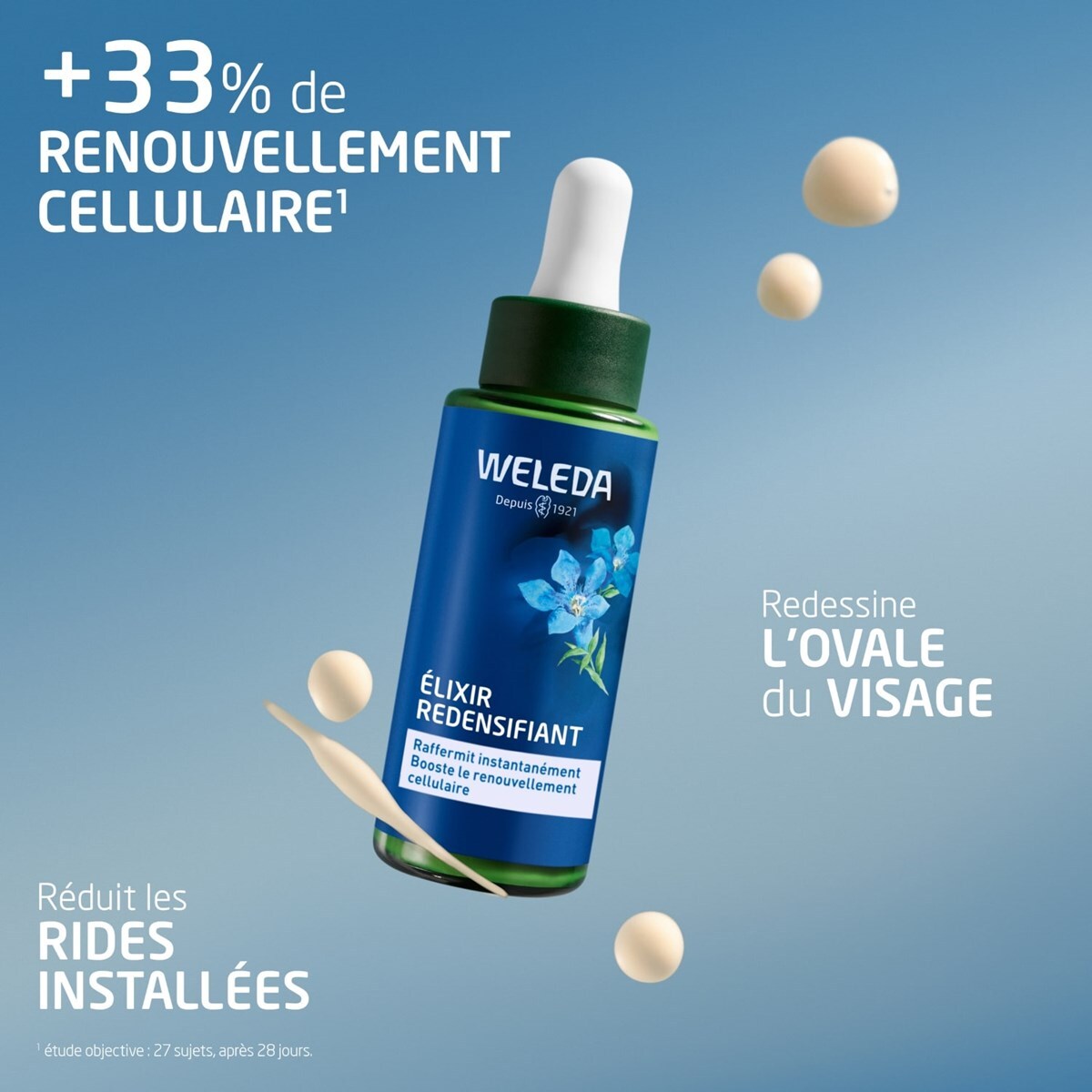 WELEDA - Trio - Crème de Jour - Contour des yeux - Elixir -Gentiane Bleue et Edelweiss - Vegan - Certifié Natrue - Pot 40 ml x3 -Tube 10ml - Tube 30 ml