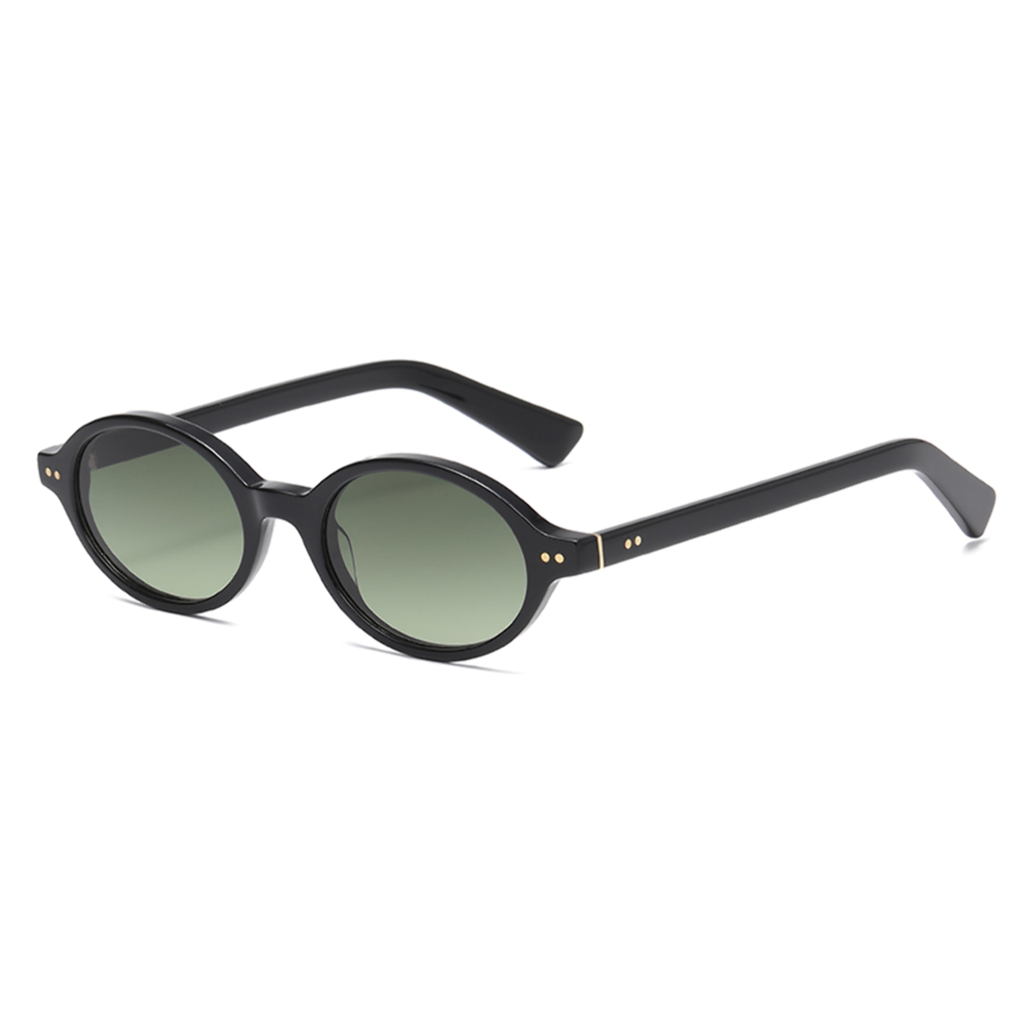 Gafas OCEAN modelo L,Espiguette en color Montura negra brillante con lentes verdes degradadas