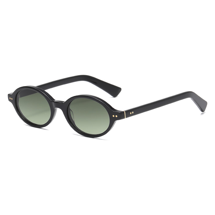 Gafas OCEAN modelo L,Espiguette en color Montura negra brillante con lentes verdes degradadas
