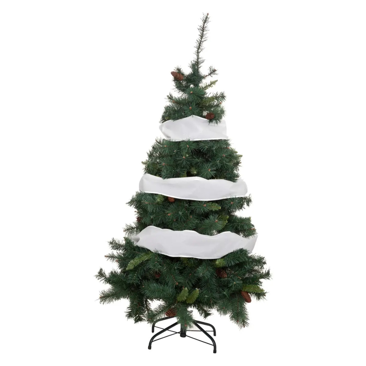 Guirlande de Noël Ruban blanc 12cmx5m